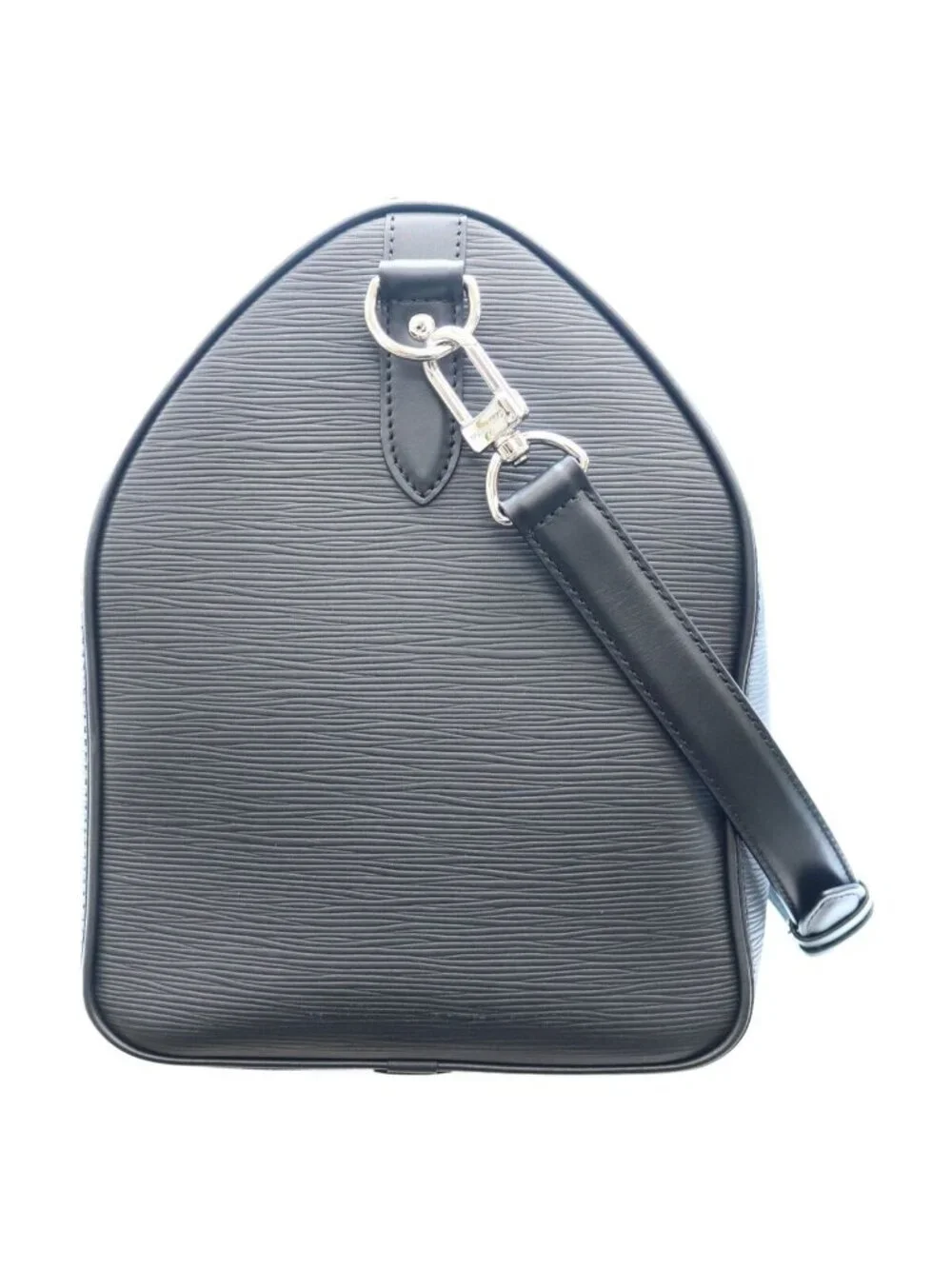 Louis Vuitton Epi Black LV Circle Keepall Bandouliere 45 Boston Bag